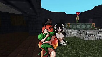 monstro hentai 3d,pau grande